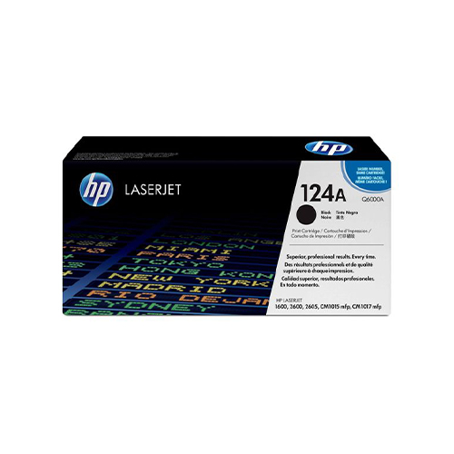 HP 124A Original Toner Cartridge – Black – Q6000A – HP LaserJet Toner