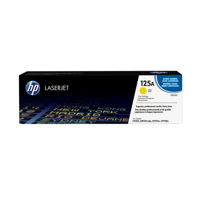HP 125A Original Toner Cartridge – Yellow- CB542A – HP LaserJet Toner